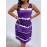 Plus Size Leopard & Irregular Striped Print Dress, Casual Sleeveless Tank Dress For Spring & Summer, Women's Plus Size Clothing
