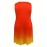 Plus Size Gradient V Neck Tank Dress, Casual Sleeveless Dress For Spring & Summer, Women's Plus Size Clothing