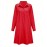 Plus Size Casual Dress, Women's Plus Solid Button Up Long Sleeve Turn Down Collar Shirt Dress