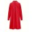Plus Size Casual Dress, Women's Plus Solid Button Up Long Sleeve Turn Down Collar Shirt Dress