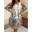 Plus Size Bohemian Cold Shoulder Dress with Vibrant Ethnic Prints - Flattering Crew Neck for Spring & Summer - Fashionable Womens Plus Size Clothing