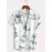 Men's Coconut Tree Print Camp Collar Bowling Shirt - Short Sleeve Summer Casual Button Up
