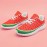 Women's Watermelon Pattern Sneakers, Casual Lace Up Outdoor Shoes, Lightweight Low Top Shoes