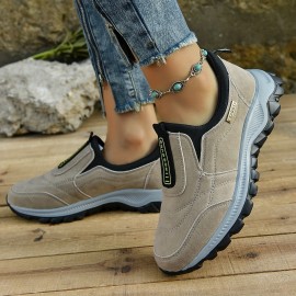 Men's Slip-On Hiking Sneakers, Wear-resistant Non-Slip Outdoor Shoes For Hunting Trekking