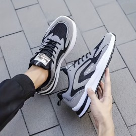 Breathable & Stylish Menâ€™s Running Shoes: Lace-Up, Soft Sole Sneakers - Perfect for Summer Sports, Outdoor Jogging & Casual Wear