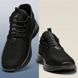 Men's Running Shoes Couple Knit Breathable Lightweight Running Shoes Outdoor Athletic Walking Sneakers For Women, Valentine's Day Spring And Summer